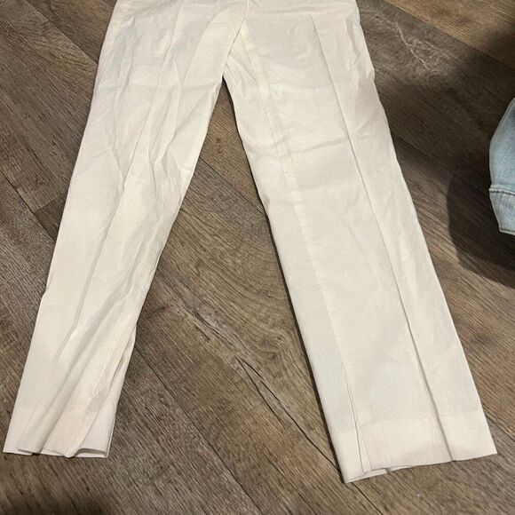 Theory 00 linen blend pull on pants - Picture 2 of 8